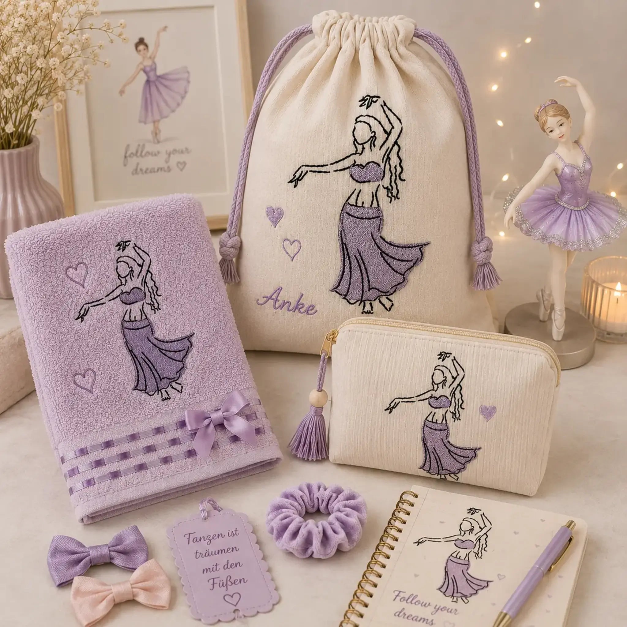 Stickdatei Tanzen mit Sprüchen 💃 – Mega Set Dancers mit 15 Motiven