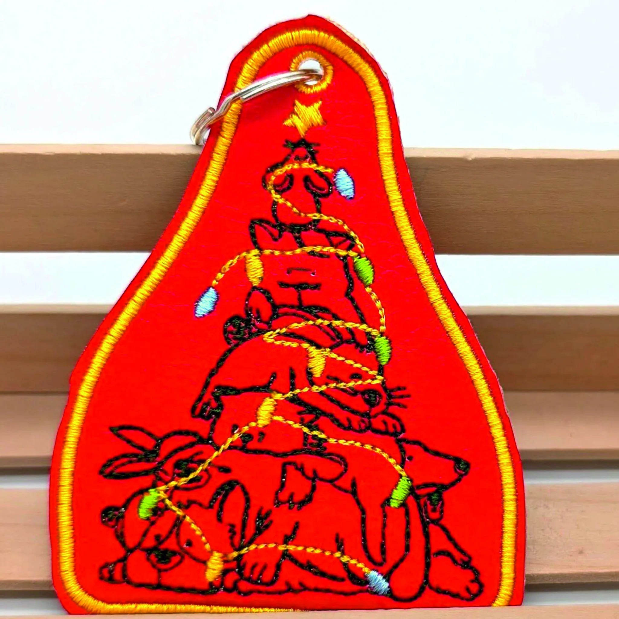 ITH Stickdatei Tierische Weihnachten