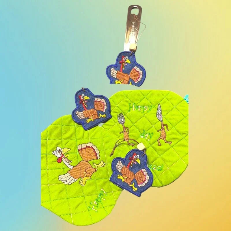 ITH Stickdatei Truthahn Fiete Anhänger von stiXXie by lajana