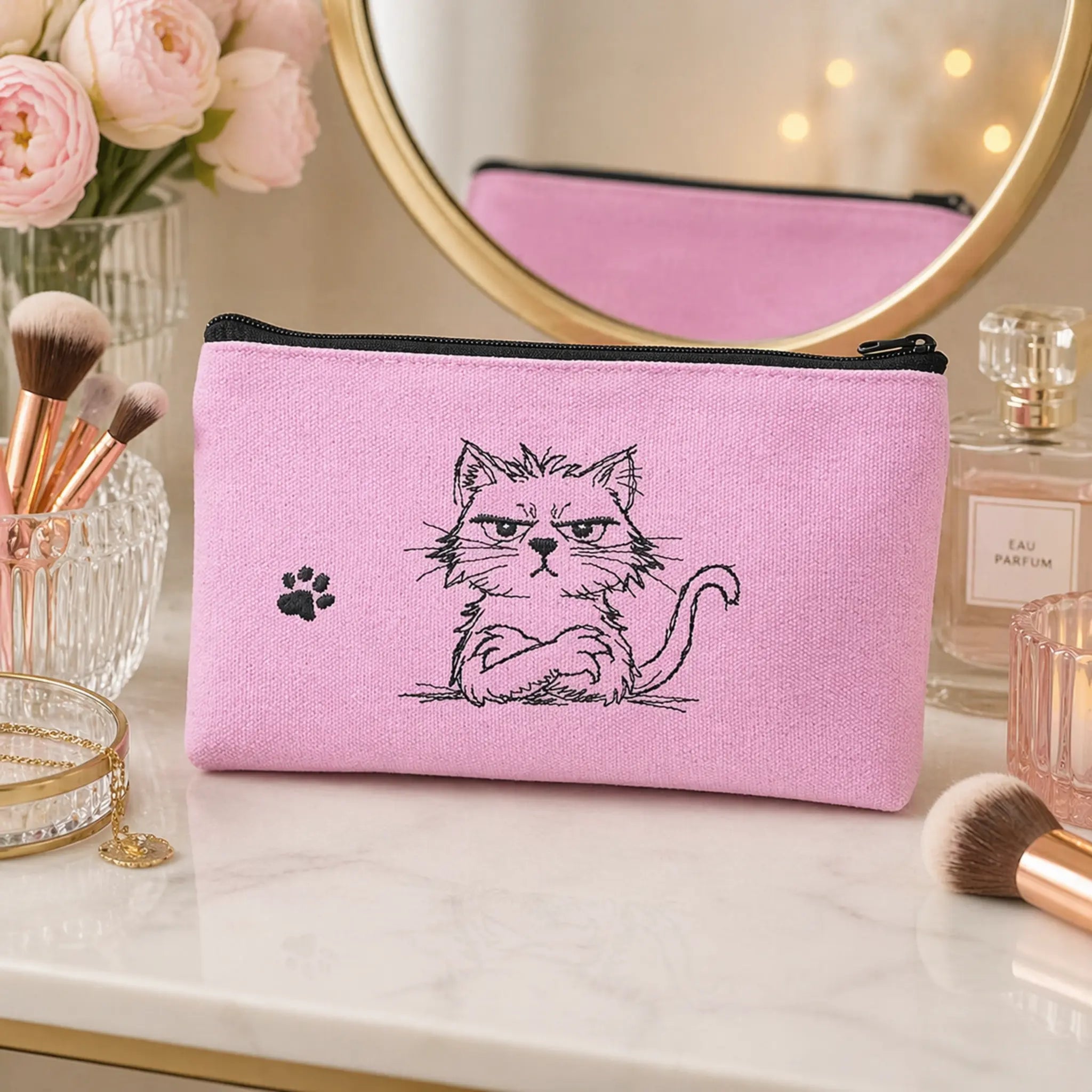 Stickdatei Vorsicht Katze