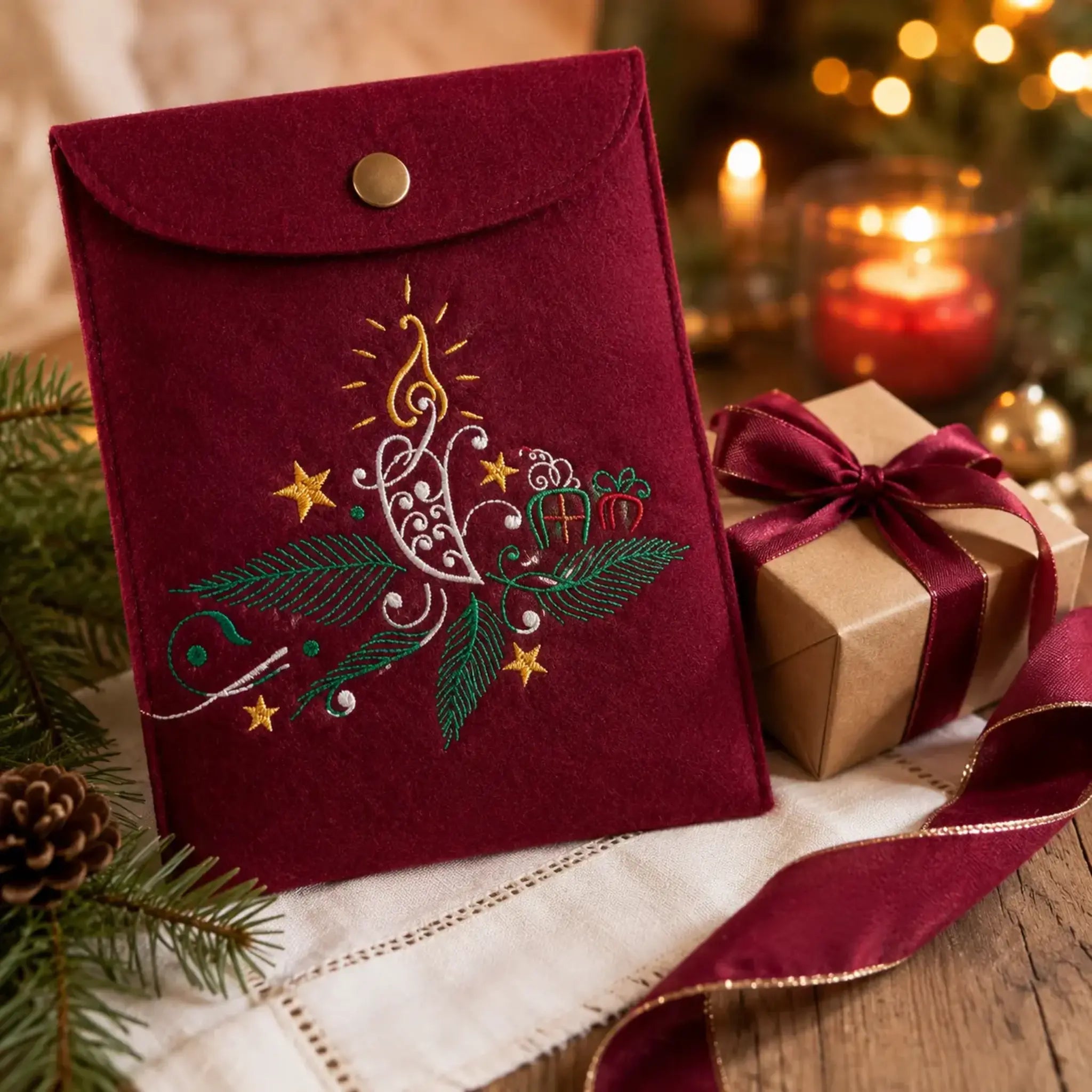 Stickdatei Weihnachtsmotiv »Edel«