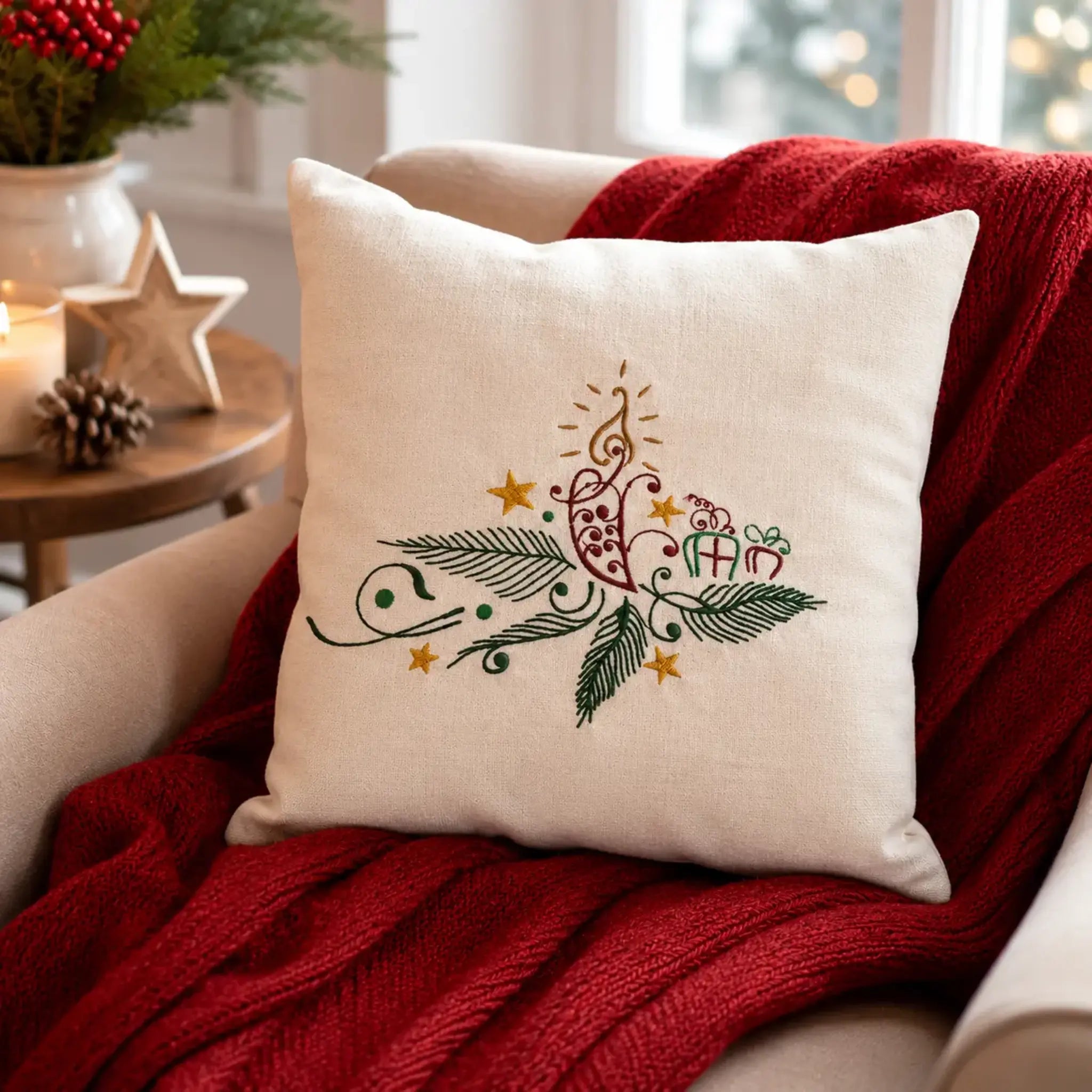 Stickdatei Weihnachtsmotiv »Edel«
