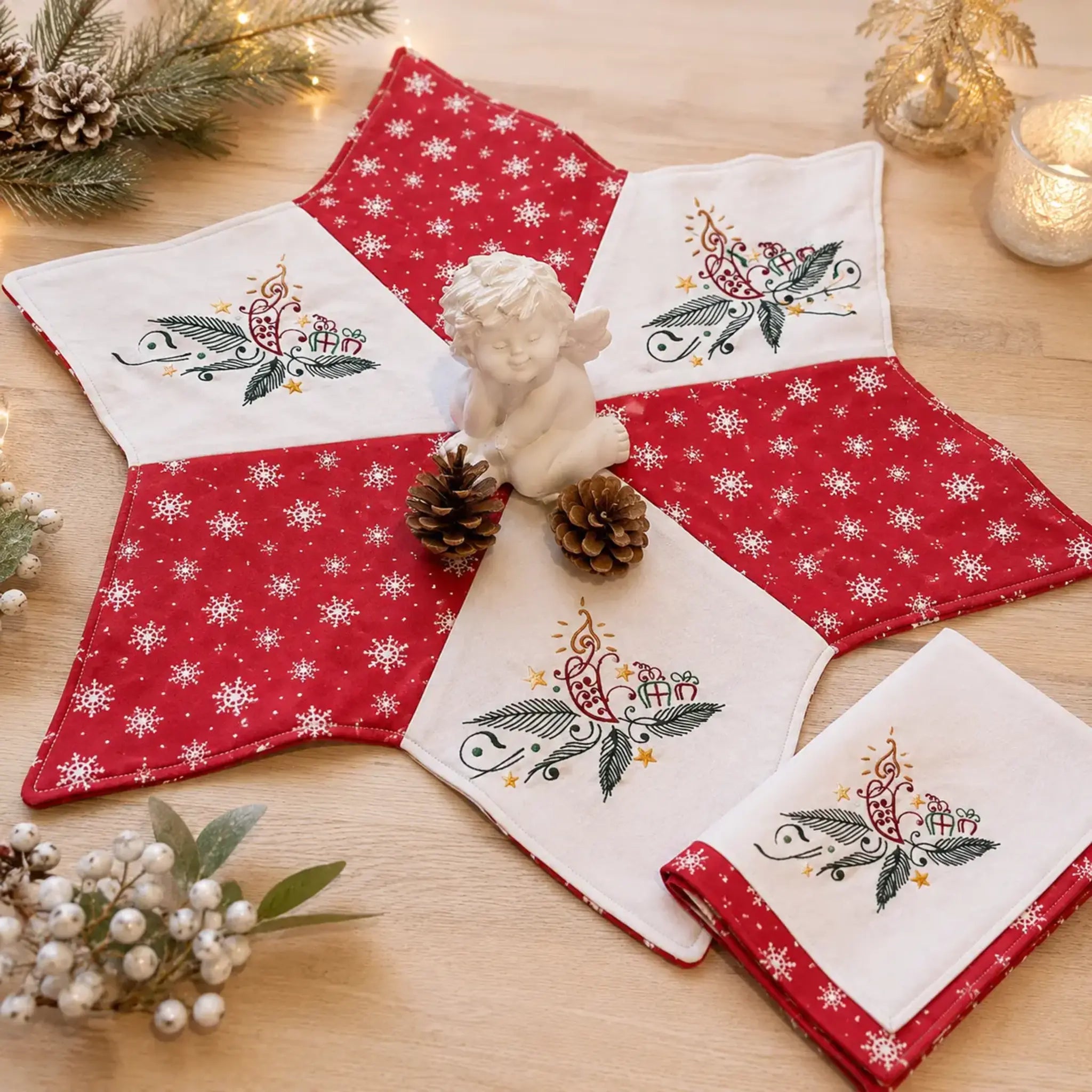 Stickdatei Weihnachtsmotiv »Edel«