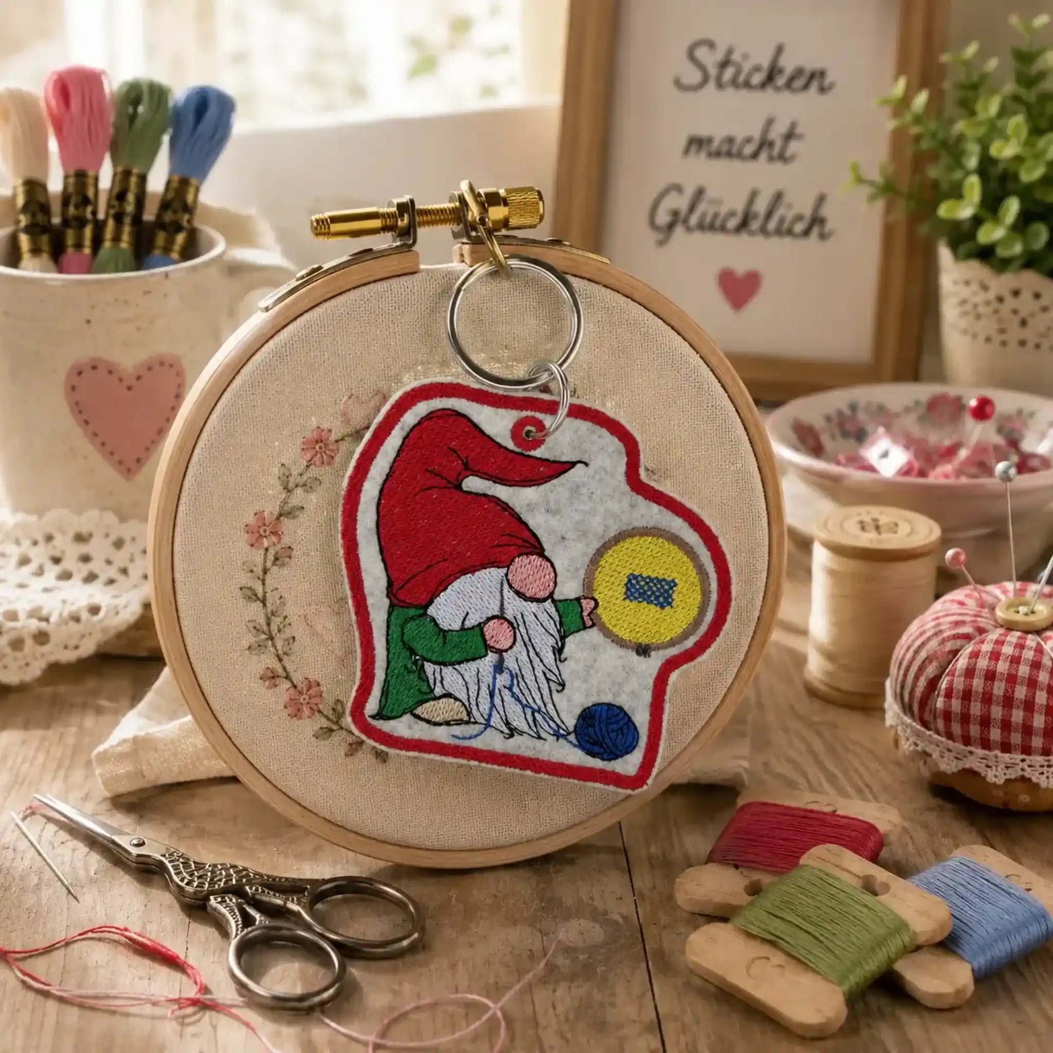 ITH Stickdatei Wichtel Handarbeit