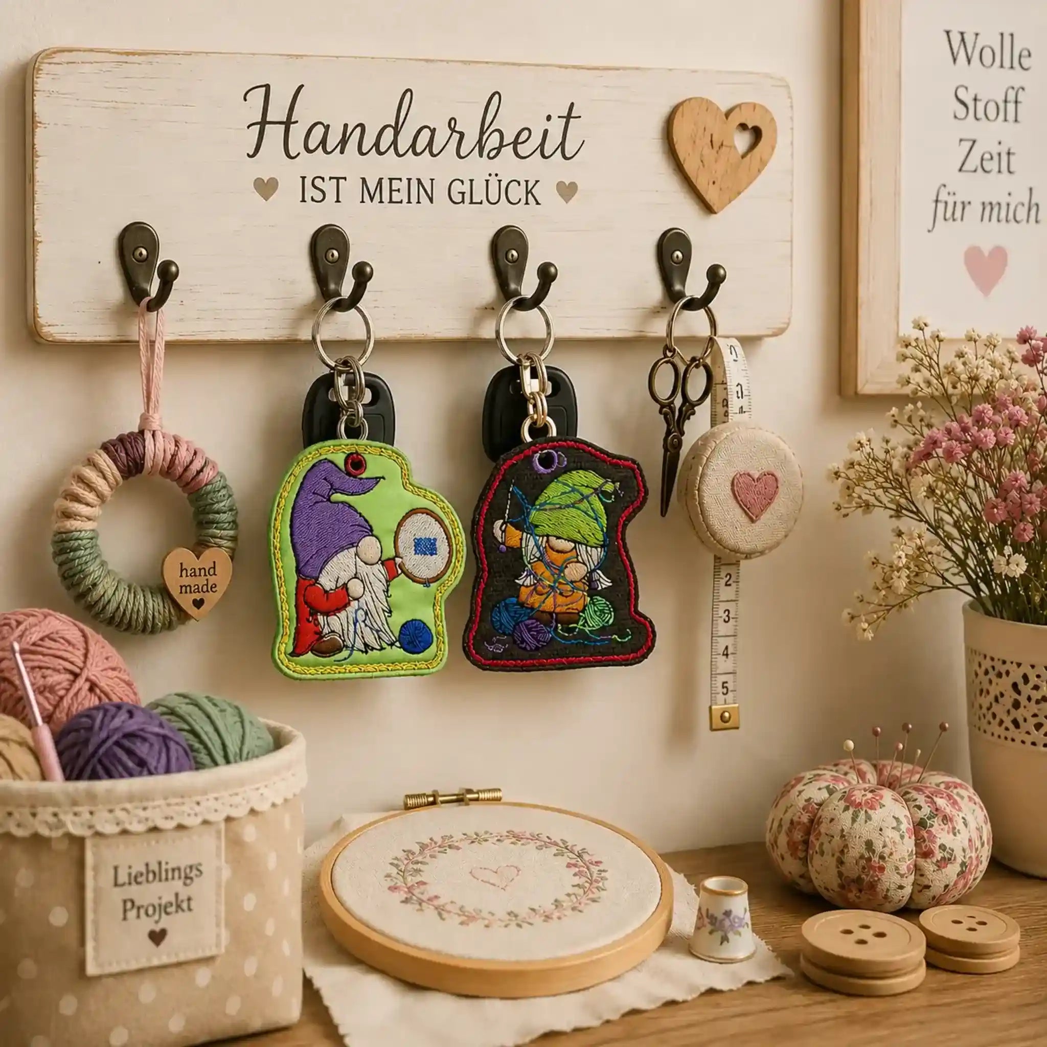 ITH Stickdatei Wichtel Handarbeit