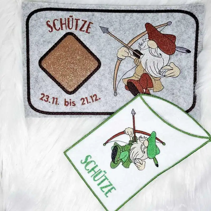 Stickdatei Wichtel Sternzeichen Schütze von stiXXie by lajana