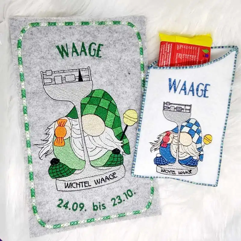 Stickdatei Wichtel Sternzeichen Waage von stiXXie by lajana