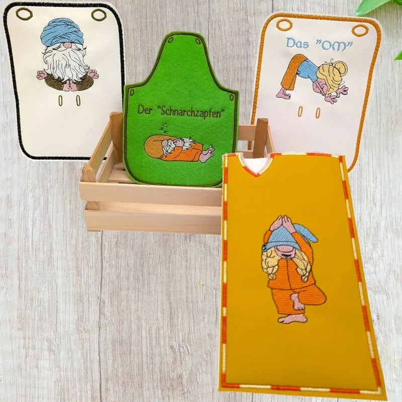 ITH Stickdatei Wichtel Yoga brav