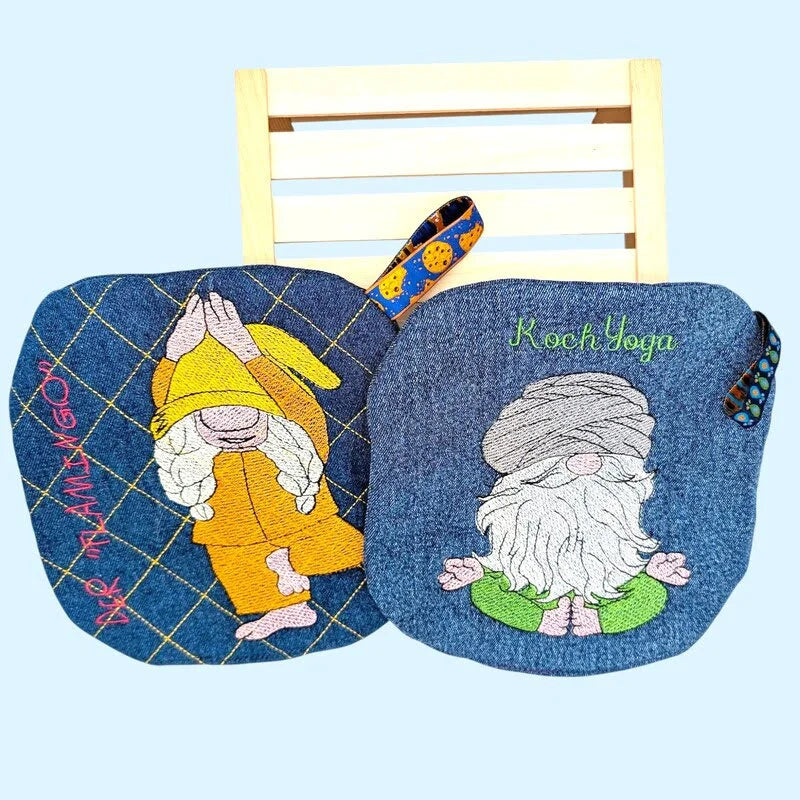 ITH Stickdatei Wichtel Yoga brav