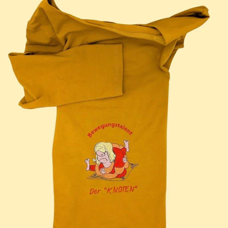 ITH Stickdatei Wichtel Yoga frech