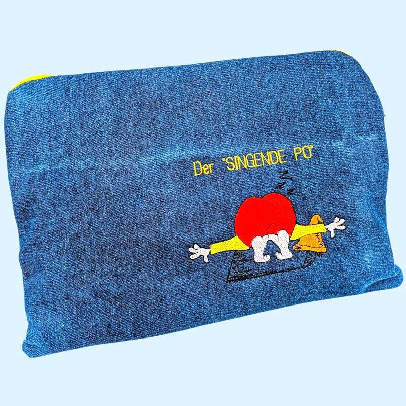 Wichtel Yoga Stickdatei frech – ITH Anhänger