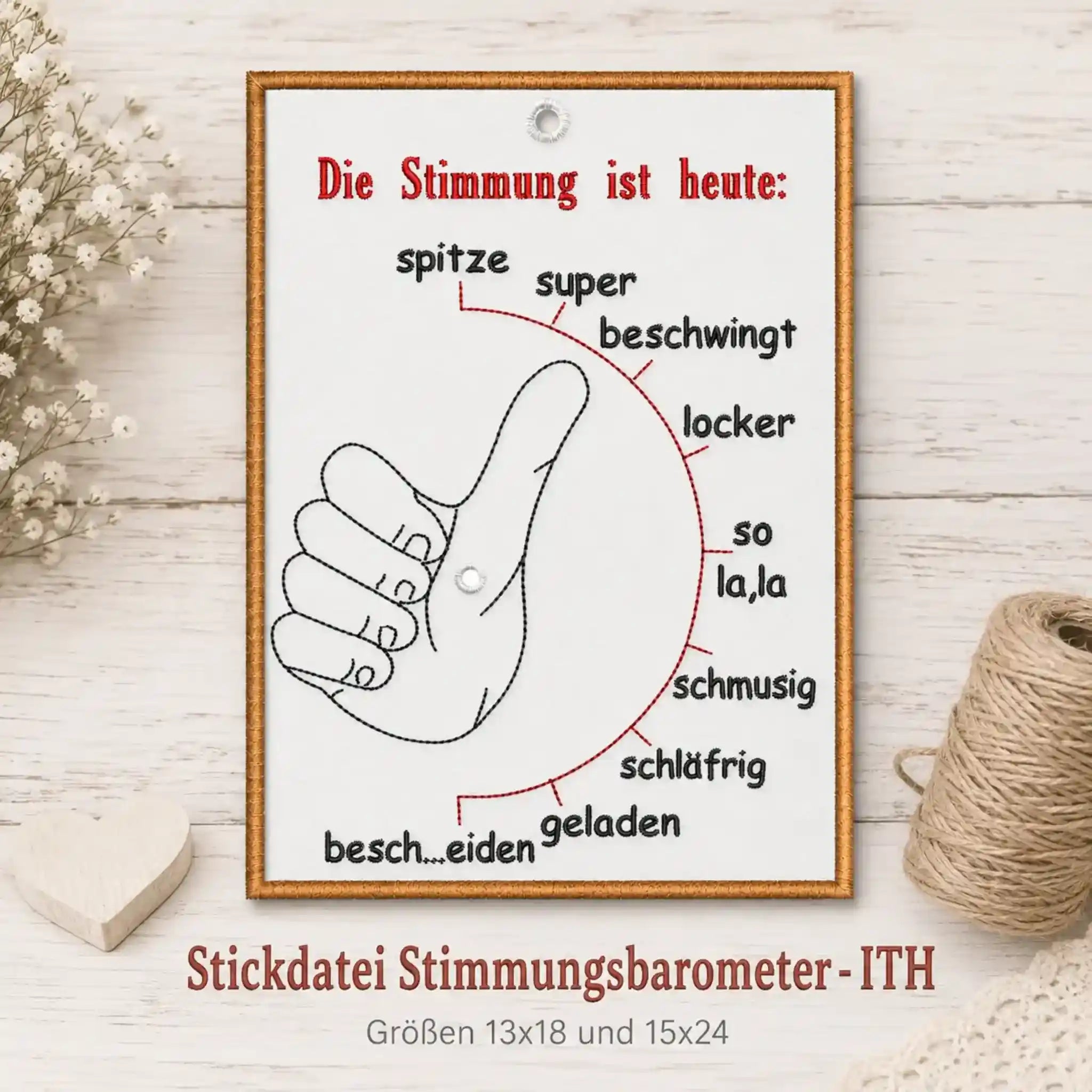 ITH Stickdatei Stimmungsbarometer