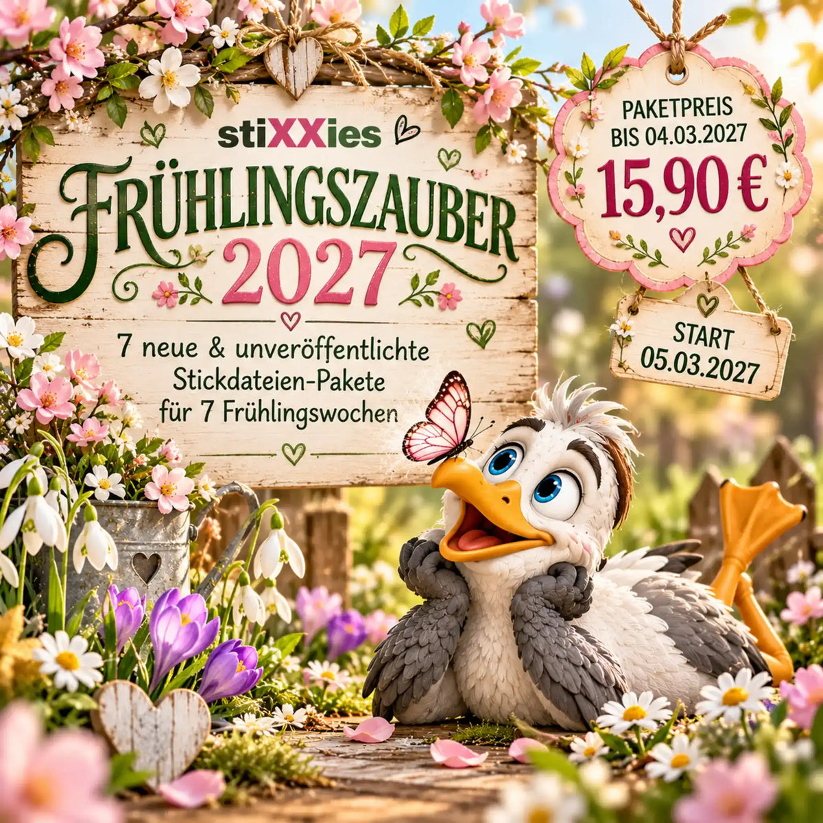Stickdateien Fruehlingszauber 2027