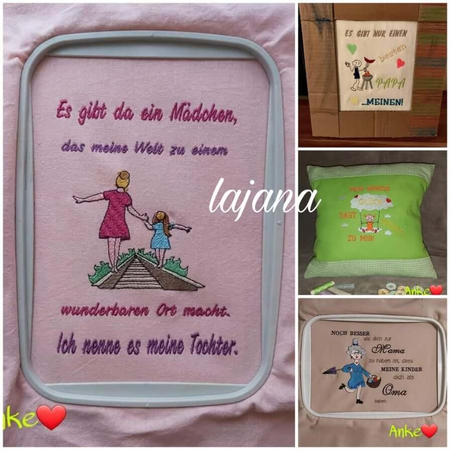 Stickdatei Sprüche Mega Set Familiensprüche von stiXXie by lajana