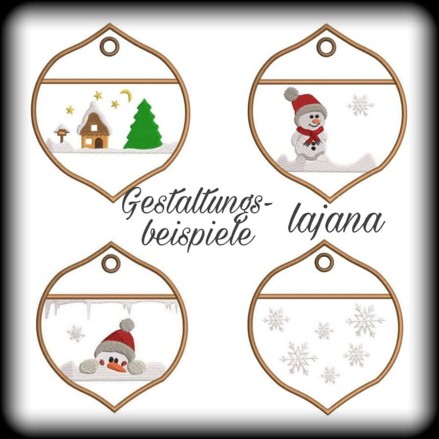 ITH Stickdatei Adventskalender Kugeln von stiXXie by lajana