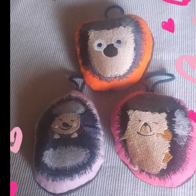 Stickdatei Igel Fredi 3-er Set von stiXXie by lajana