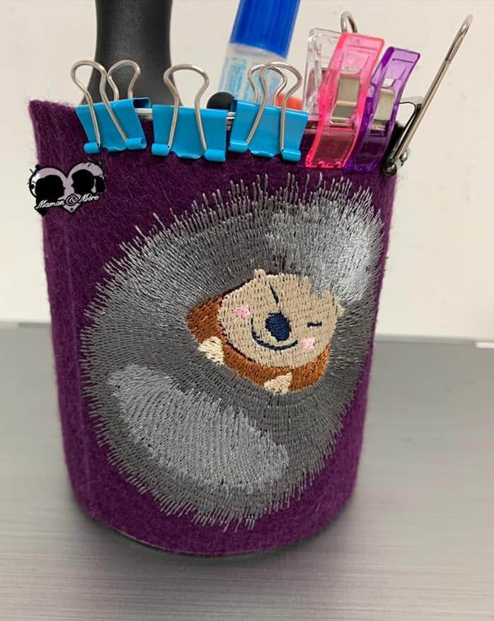 Stickdatei Igel Fredi 3-er Set von stiXXie by lajana