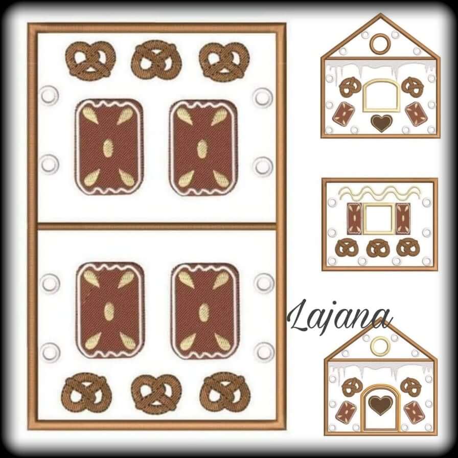 ITH Stickdatei Lebkuchenhaus Advent von stiXXie by lajana
