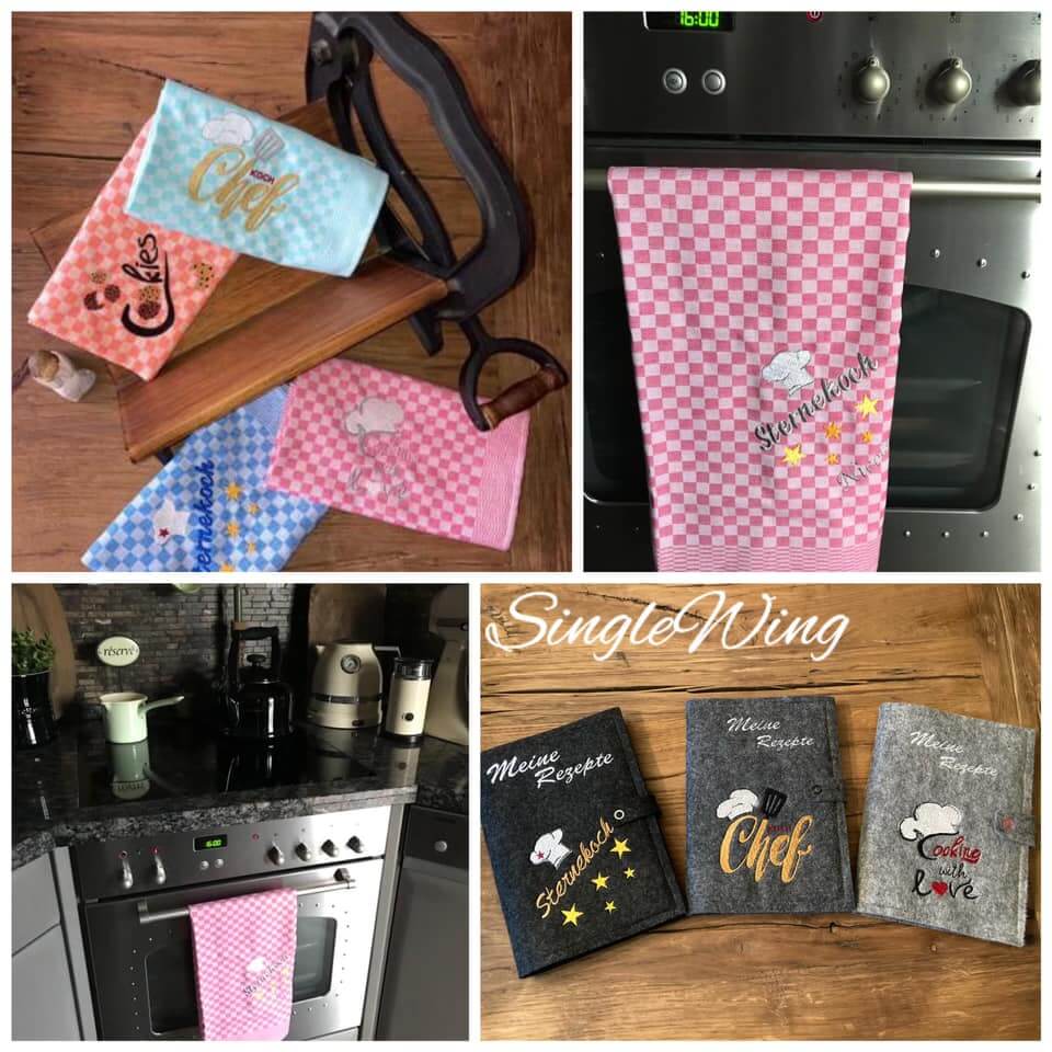 Stickdatei Küchenmotive Set von stiXXie by lajana