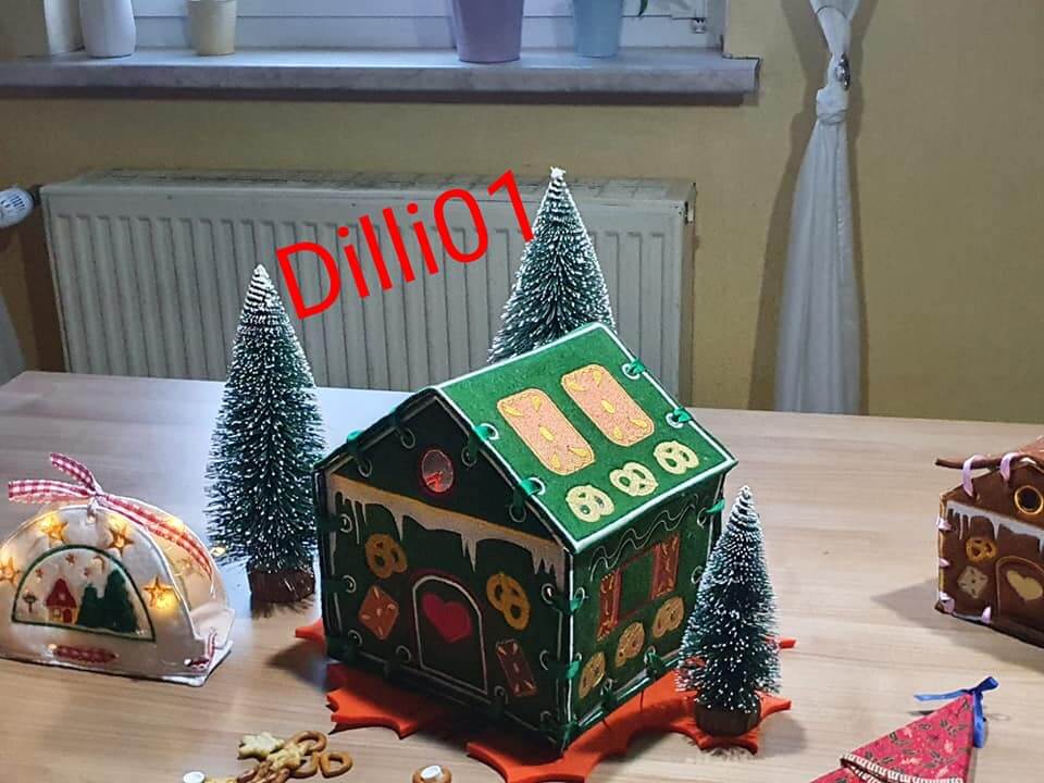 ITH Stickdatei Lebkuchenhaus Advent von stiXXie by lajana