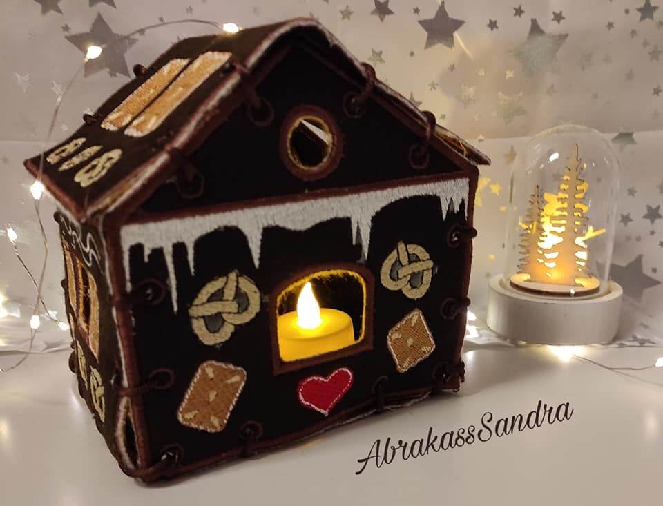 ITH Stickdatei Lebkuchenhaus Advent von stiXXie by lajana