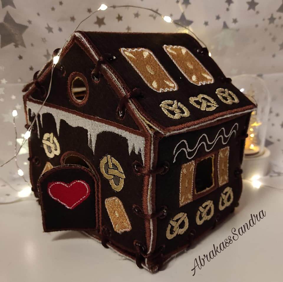 ITH Stickdatei Lebkuchenhaus Advent von stiXXie by lajana