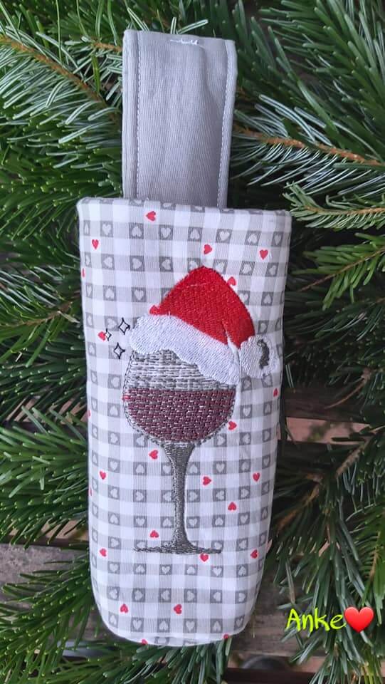 Stickdatei Weinglas - Doodle Appli von stiXXie by lajana