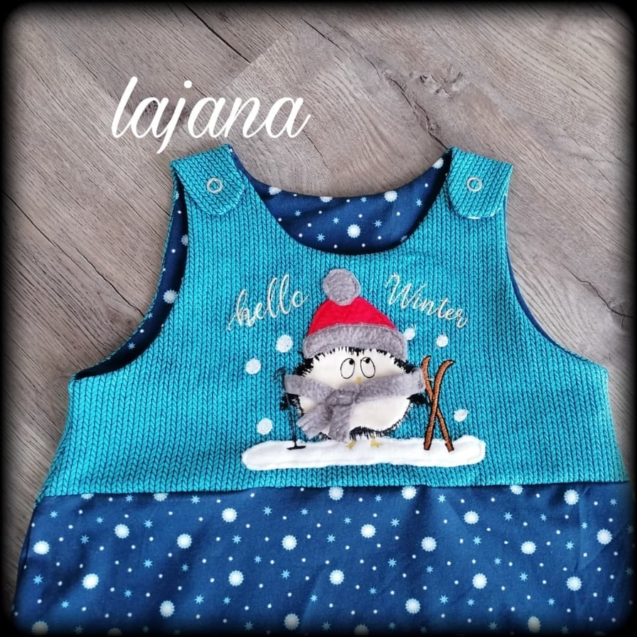 Stickdatei Pinguin Doodle Appli Pingu Winter von stiXXie by lajana