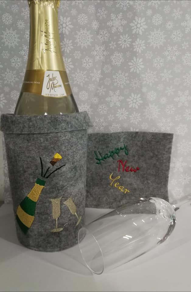 Stickdatei Silvester Set 6-teilig von stiXXie by lajana