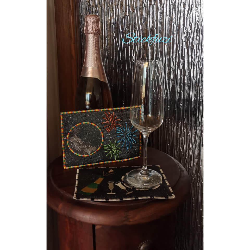 Stickdatei Silvester Set 6-teilig von stiXXie by lajana