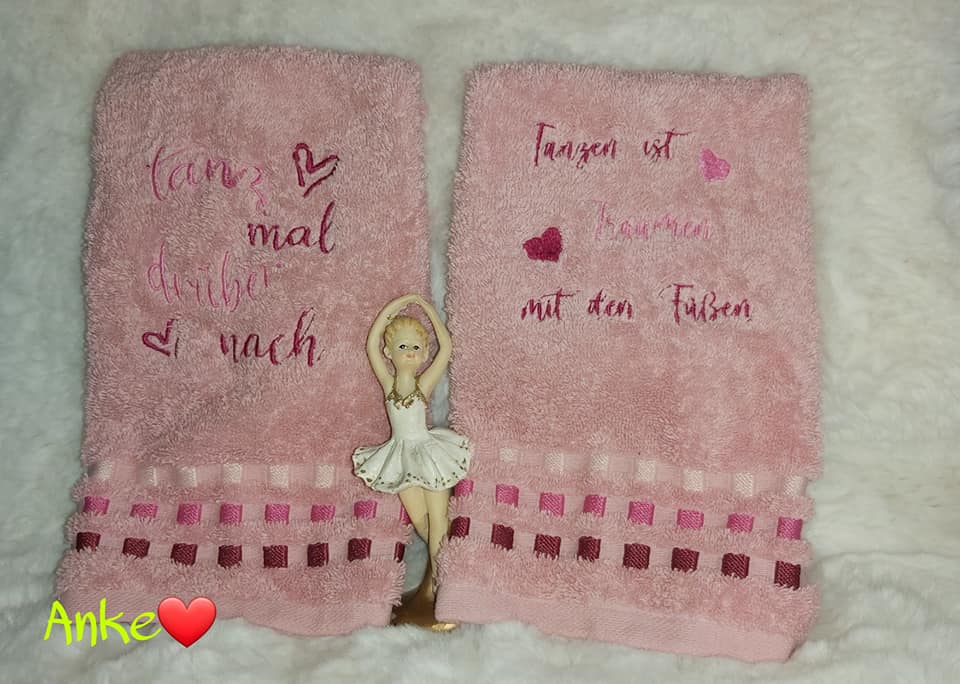 Stickdatei Tanzen mit Sprüchen von stiXXie by lajana