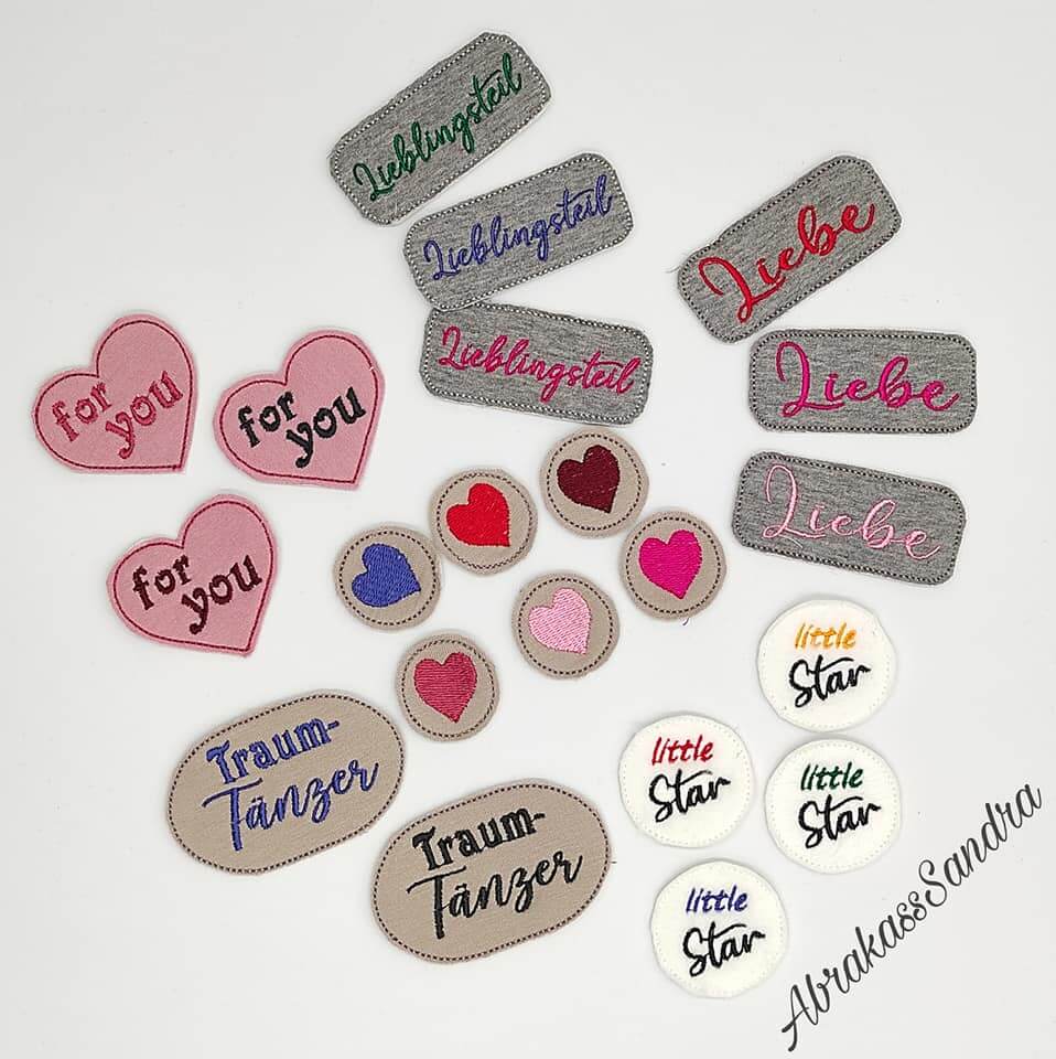 ITH Stickdatei Etiketten Set von stiXXie by lajana