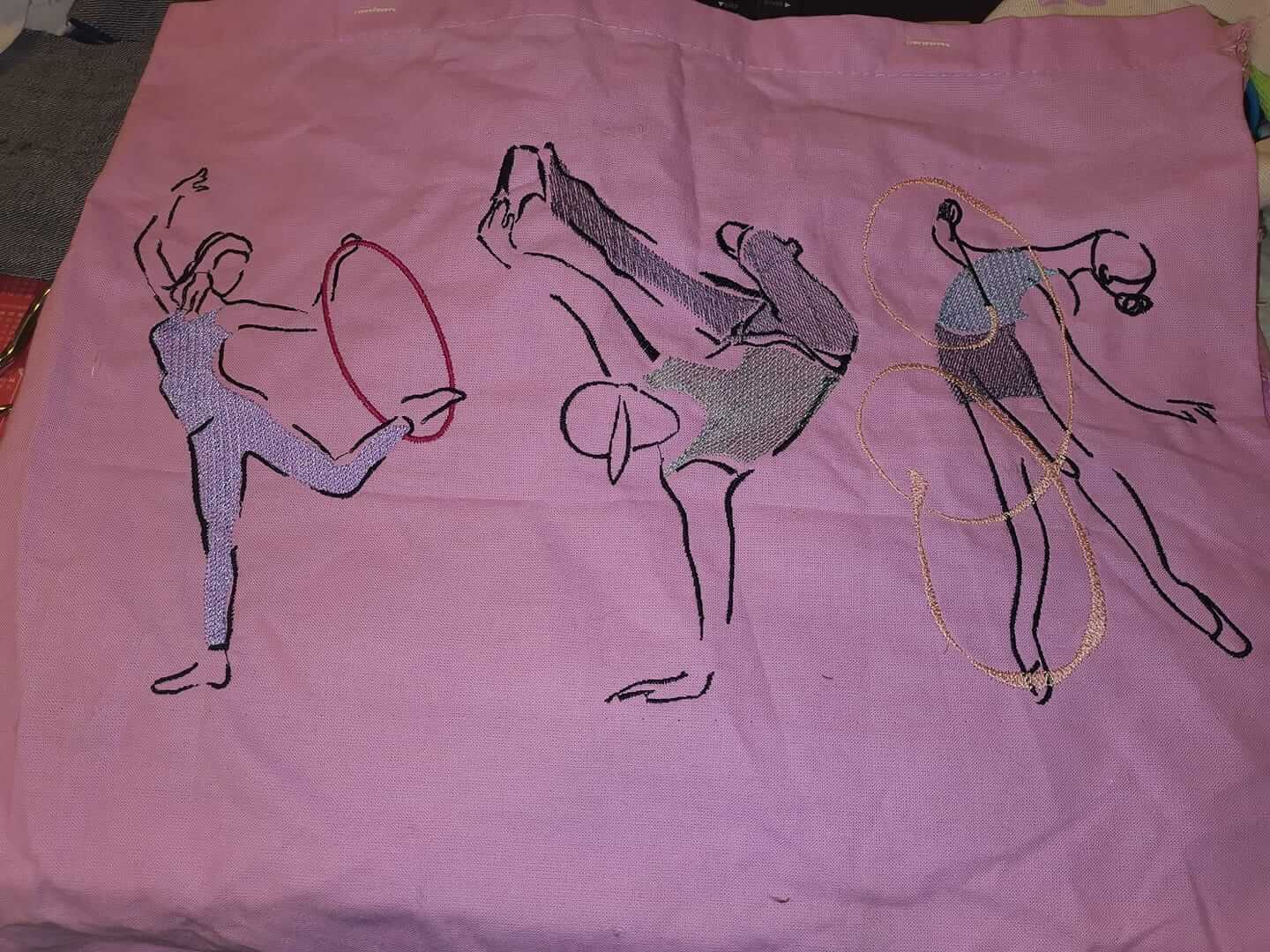 Stickdatei Tanzen mit Sprüchen von stiXXie by lajana