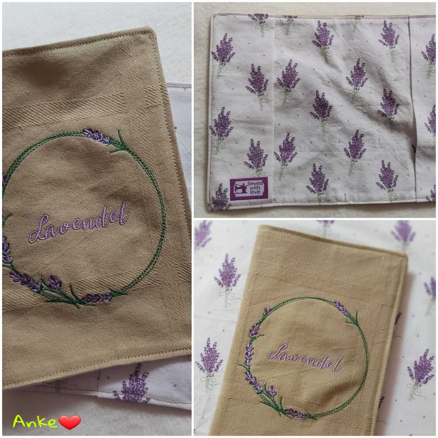 Stickdatei Blumenkranz Lavendel von stiXXie by lajana