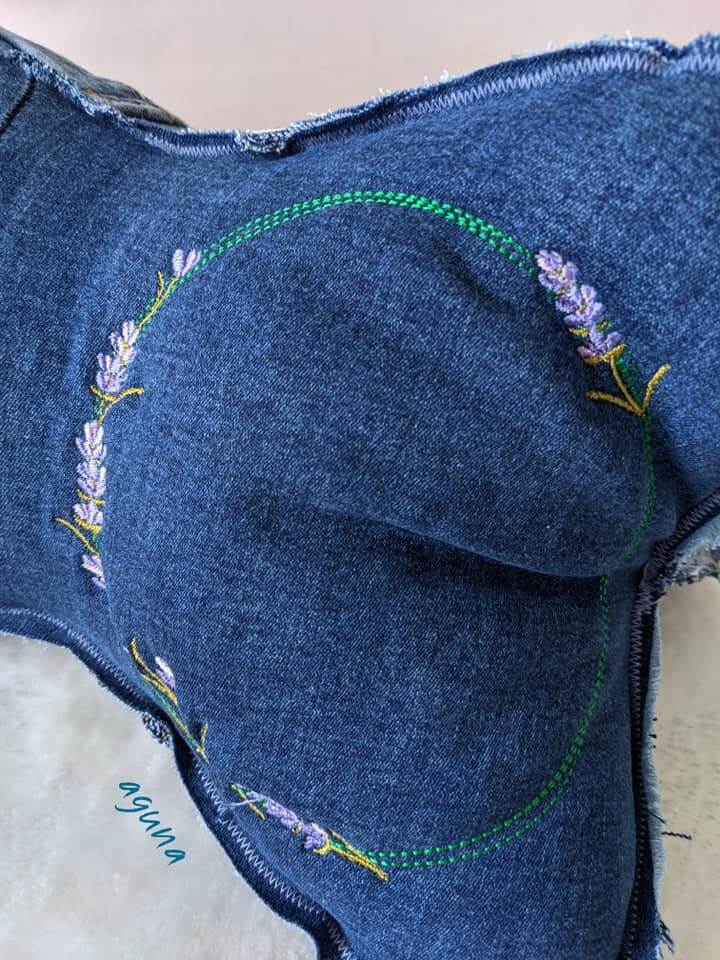 Stickdatei Blumenkranz Lavendel von stiXXie by lajana