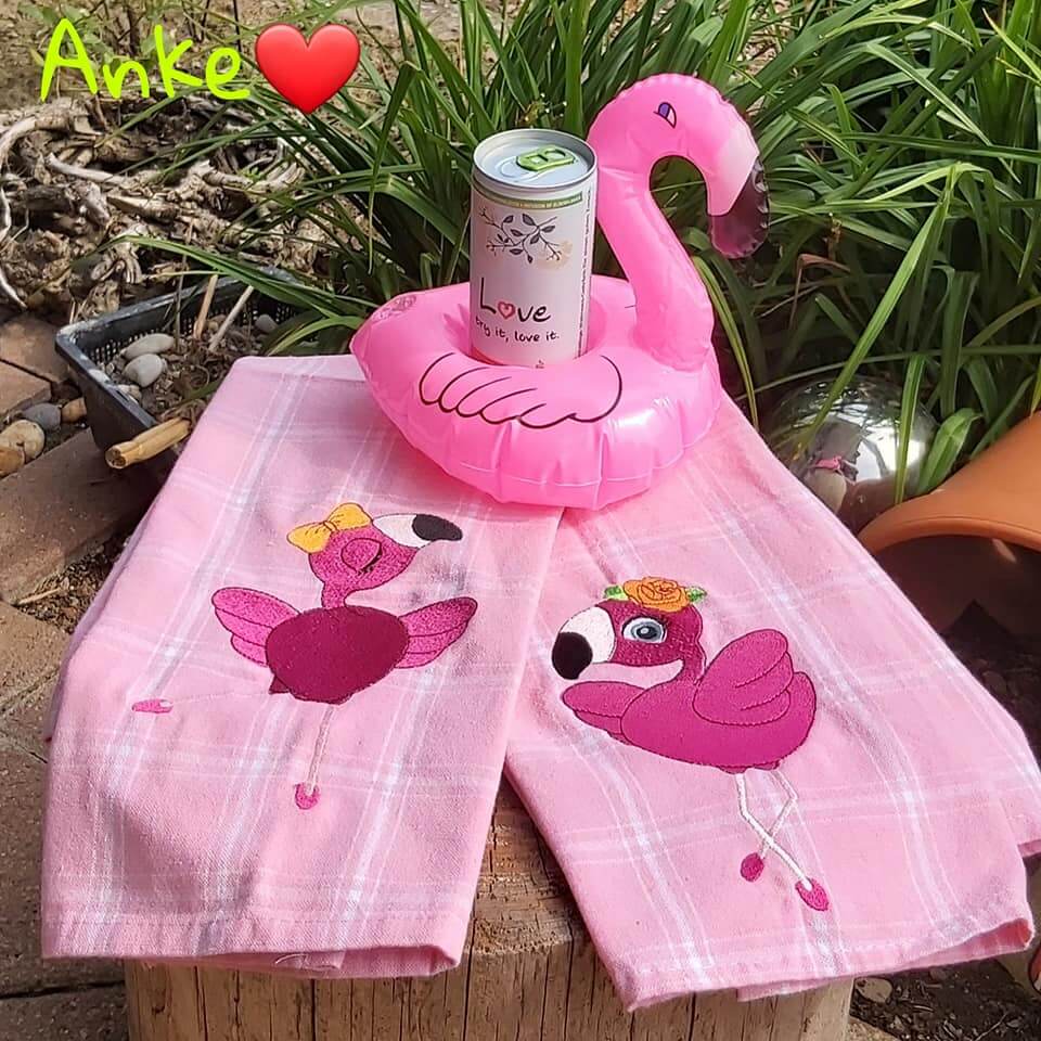 Stickdatei Flamingo Vollstick von stiXXie by lajana