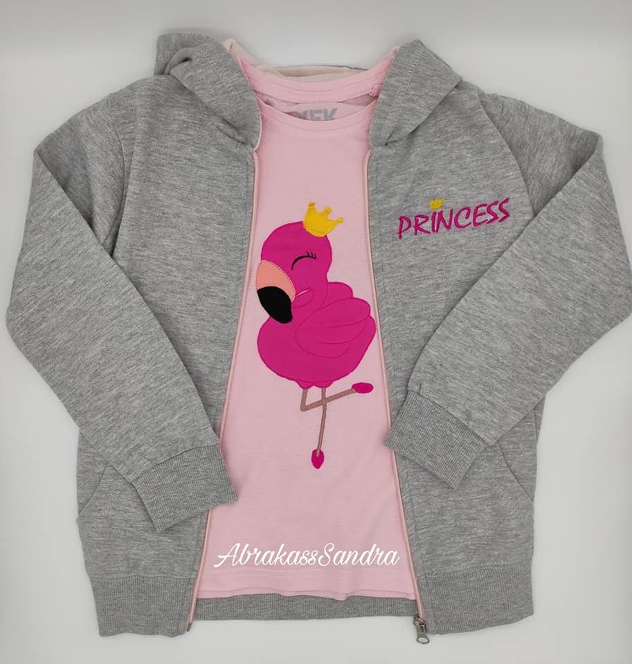 Stickdatei Flamingo Set Doodleappli von stiXXie by lajana