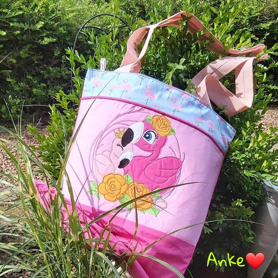 Stickdatei Flamingo Set Doodleappli von stiXXie by lajana