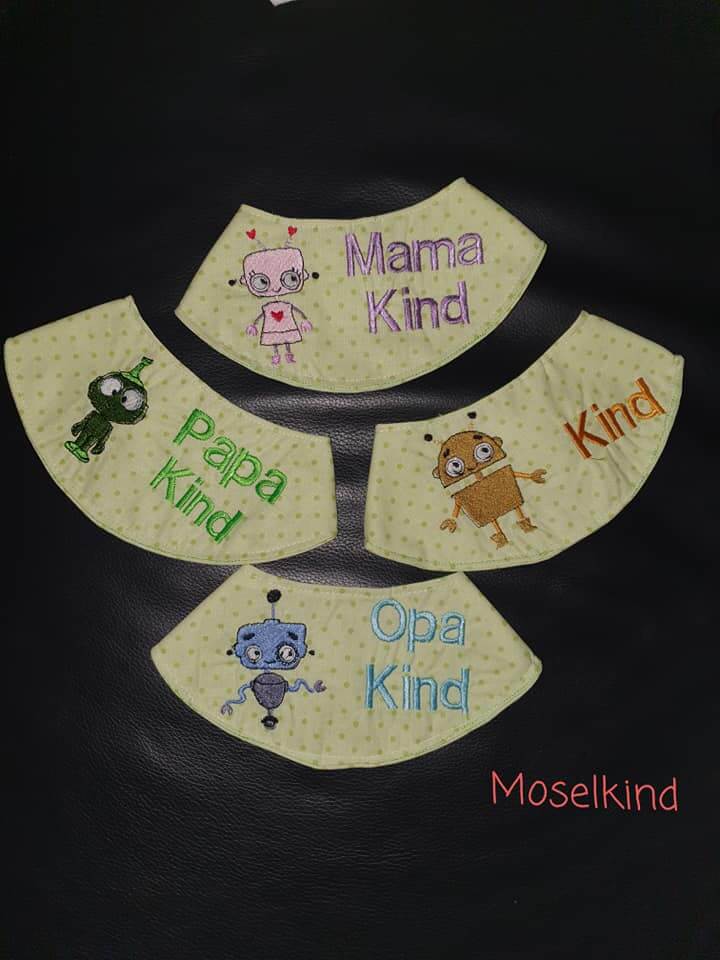 Stickdatei Roboter Robi Vollstick Minis von stiXXie by lajana