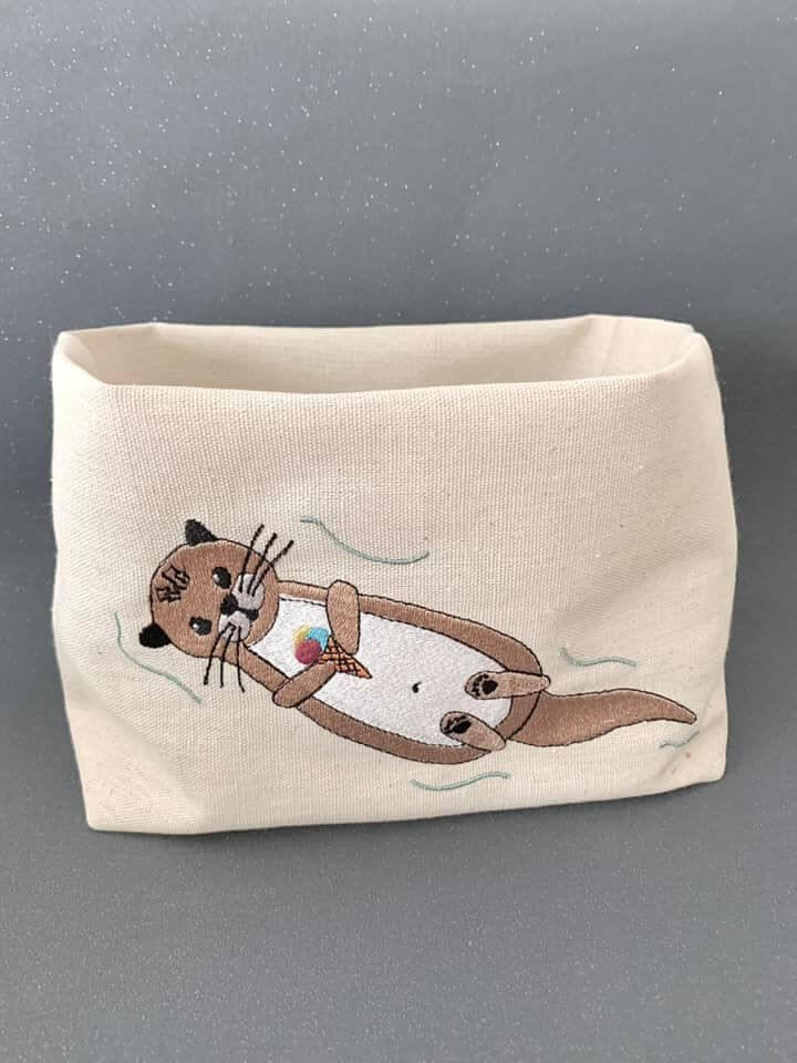 Stickdatei Otter Freebie Doodleapplikation von stiXXie by lajana