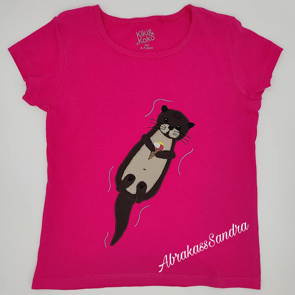 Stickdatei Otter Freebie Doodleapplikation von stiXXie by lajana