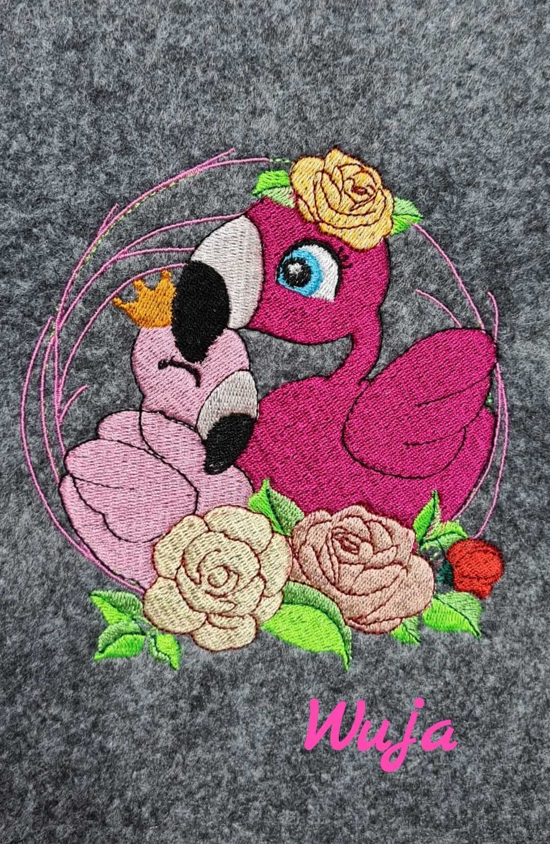 Stickdatei Flamingo Vollstick von stiXXie by lajana