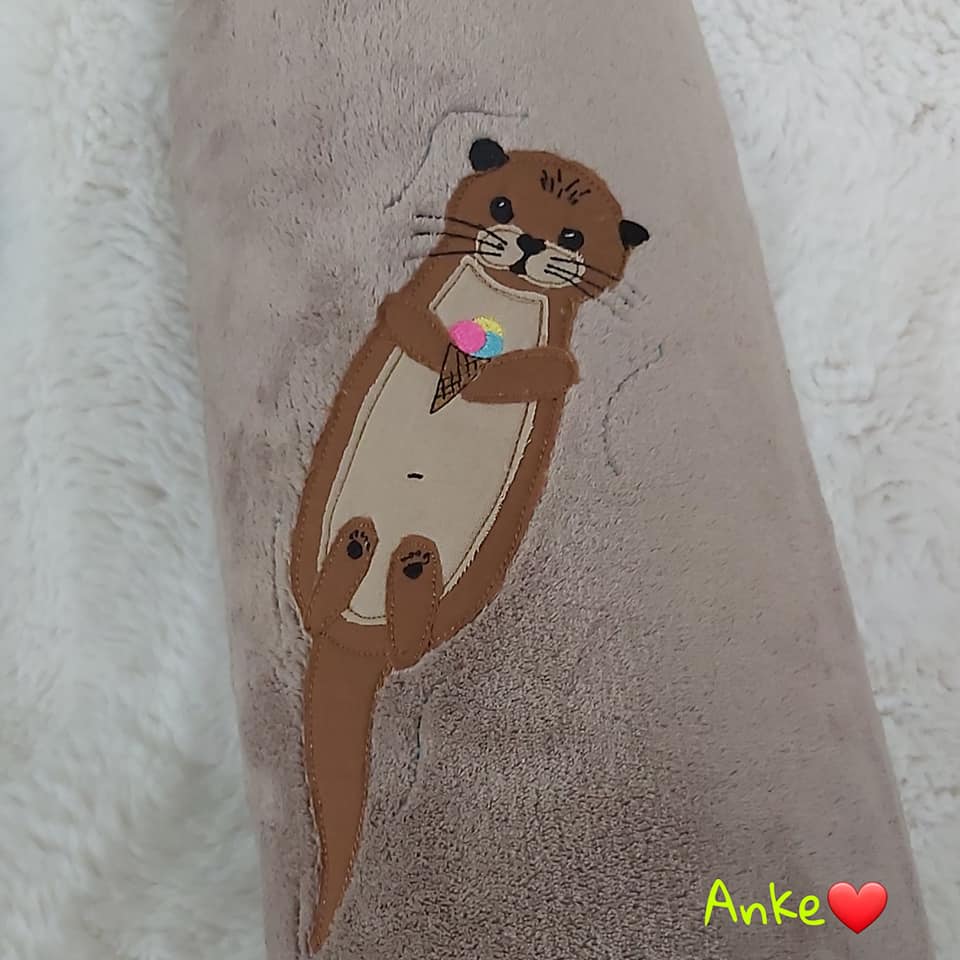 Stickdatei Otter Freebie Doodleapplikation von stiXXie by lajana