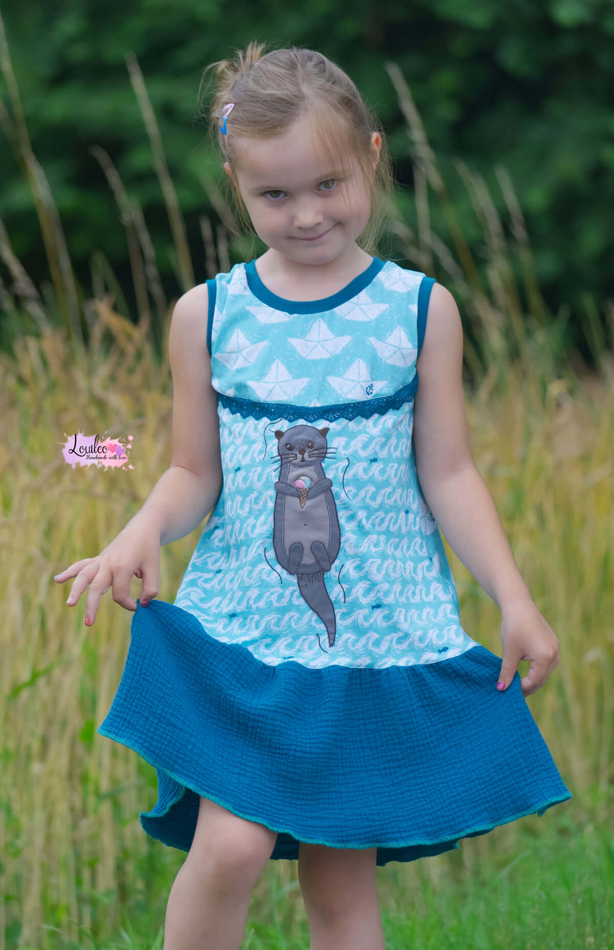 Stickdatei Otter Freebie Doodleapplikation von stiXXie by lajana