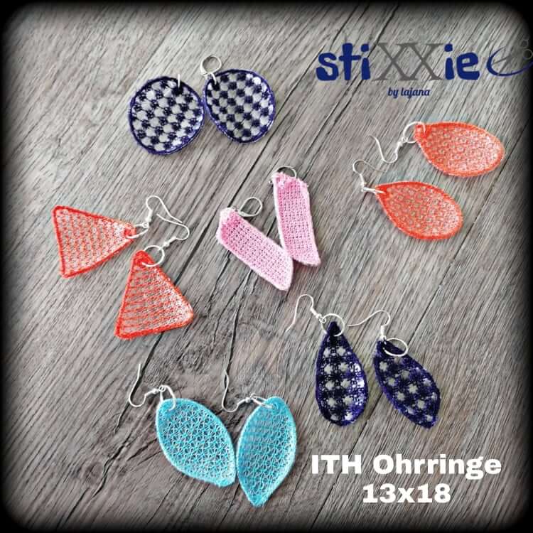 ITH Stickdatei Set Schmuckstücke 12-teilig von stiXXie by lajana