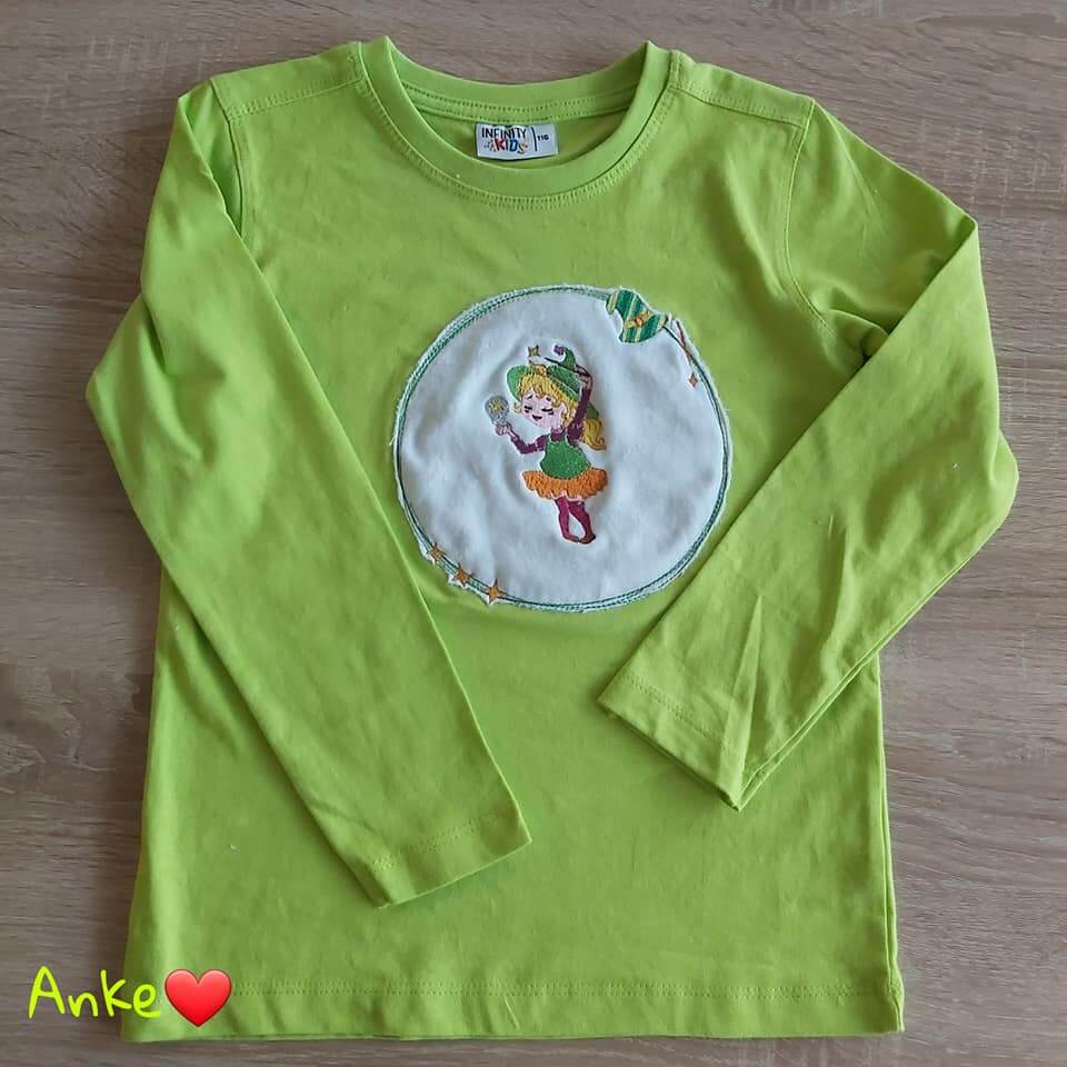 Stickdatei Kleine Hexe Doodle Applikation Set von stiXXie by lajana