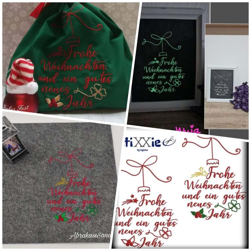 Stickdatei Weihnachten Kugel von stiXXie by lajana