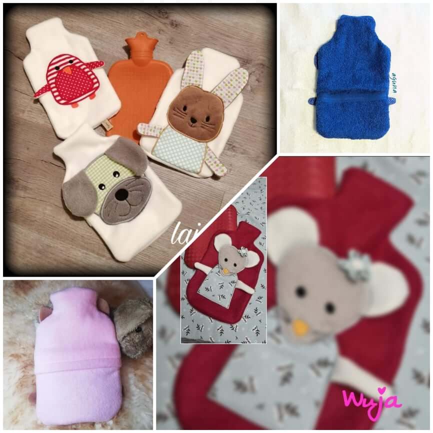 ITH Stickdatei Wärmflaschenbezüge 6-teilig von stiXXie by lajana