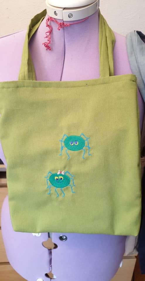 Stickdatei Spinnenfamilie Doodle Applikation von stiXXie by lajana