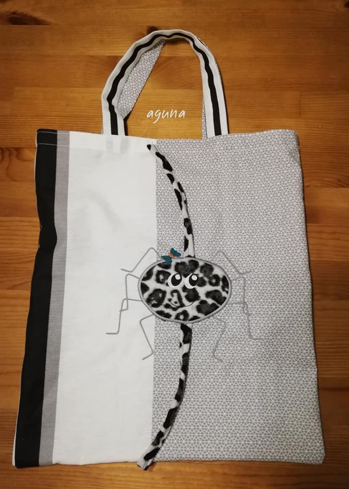 Stickdatei Spinnenfamilie Doodle Applikation von stiXXie by lajana